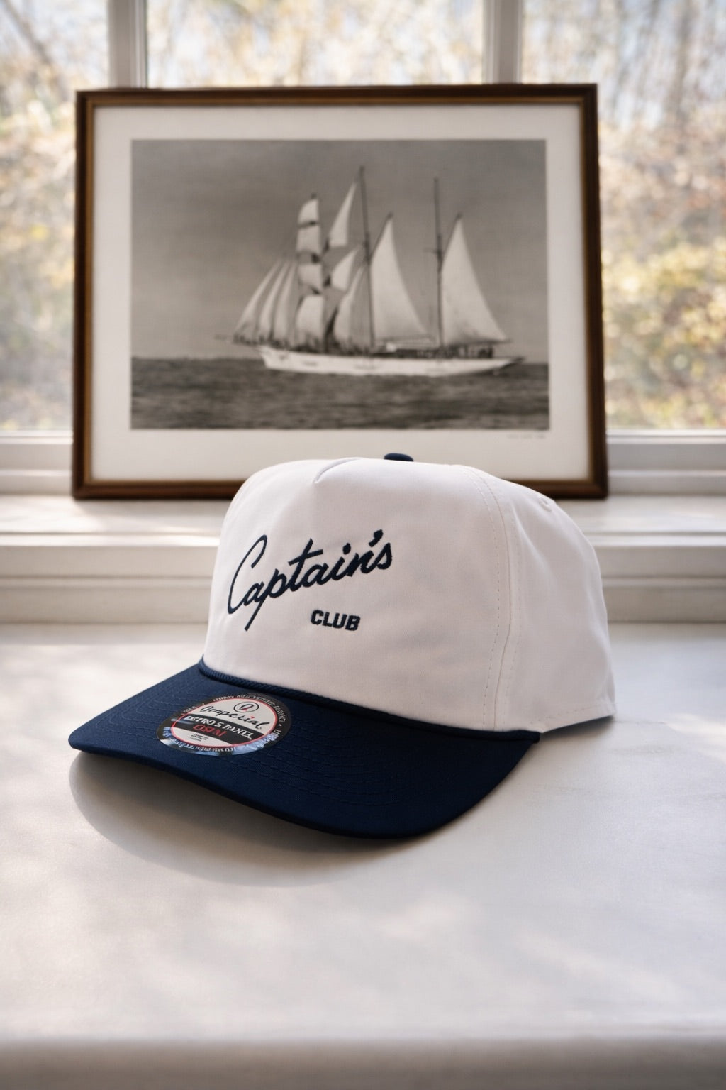 Captain's Blue & White Rope Hat