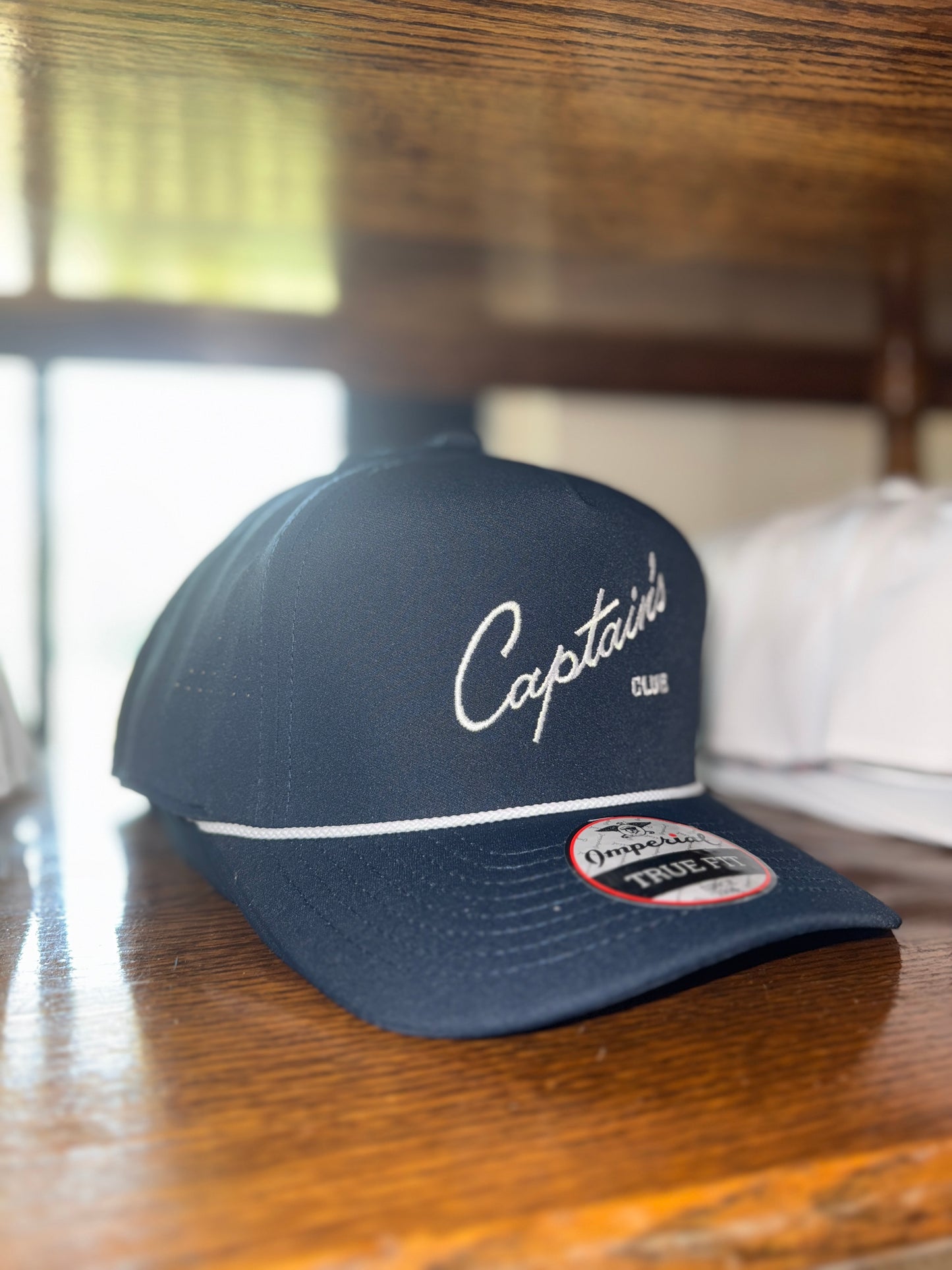 Captain's Navy Rope Hat With Mesh Back