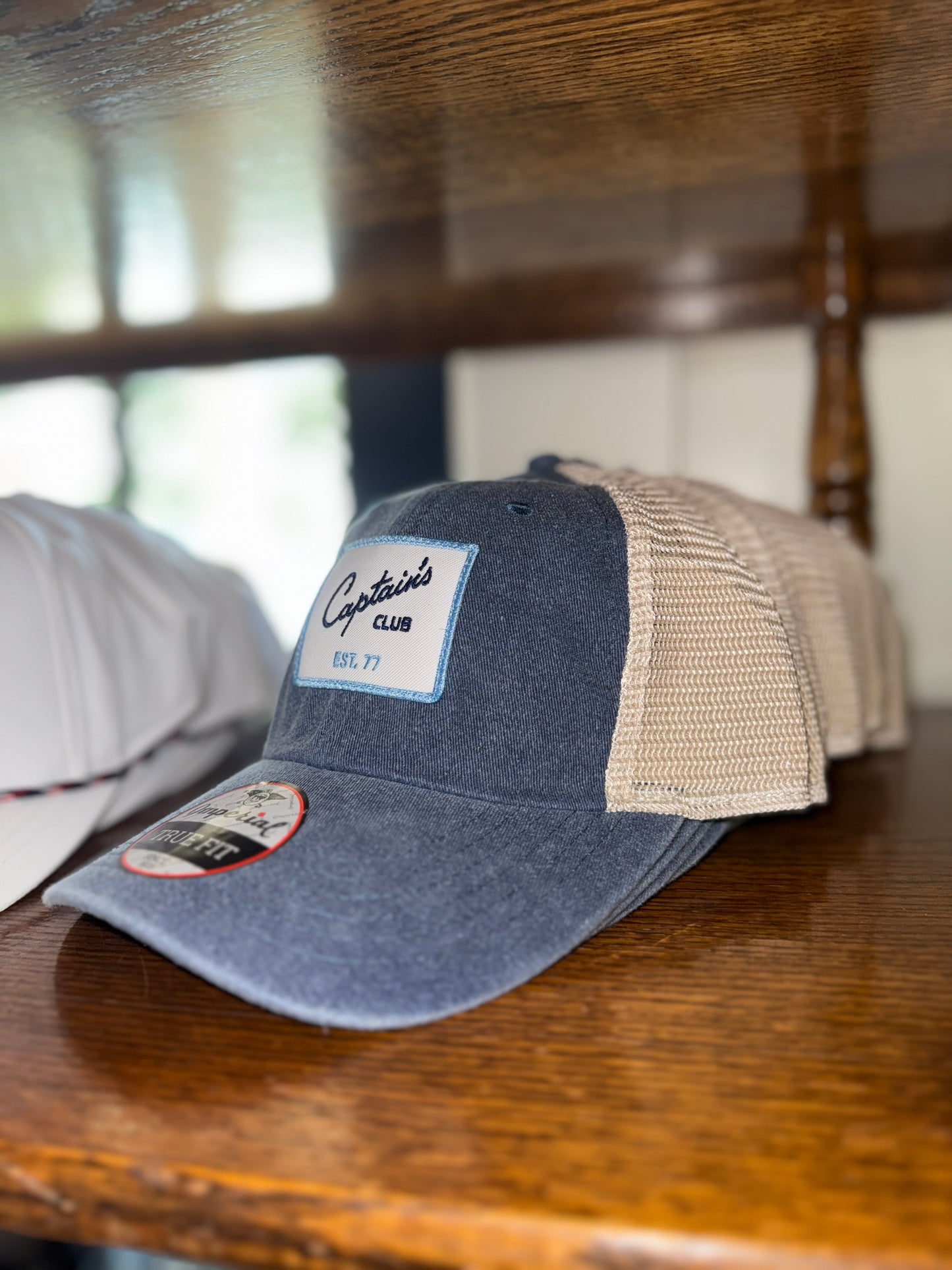 Captain's Blue Jean Blue and Khaki Patch Hat