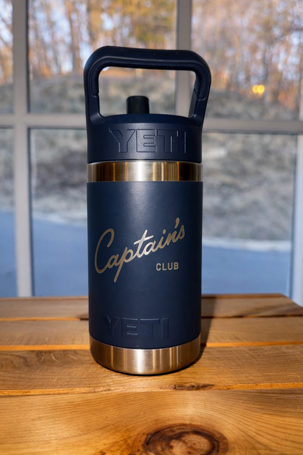 Navy Yeti Rambler 12oz Kids Captain's Club Cup