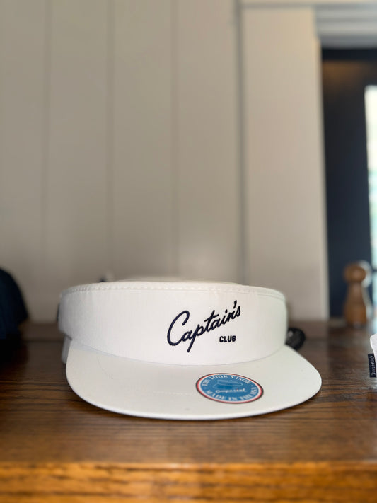Captain's White Men's PGA Visor