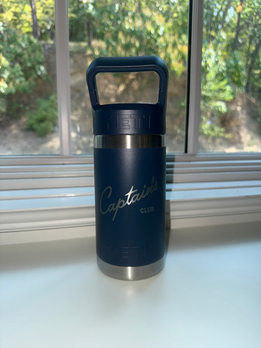 Navy Yeti Rambler 12oz Kids Captain's Club Cup