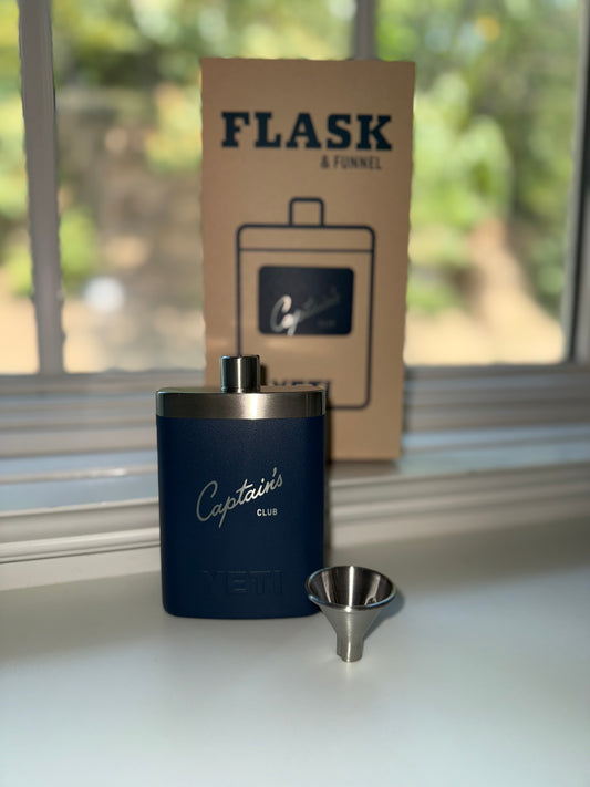 Navy Yeti Captain's Club Flask