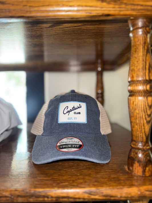 Captain's Blue Jean Blue and Khaki Patch Hat